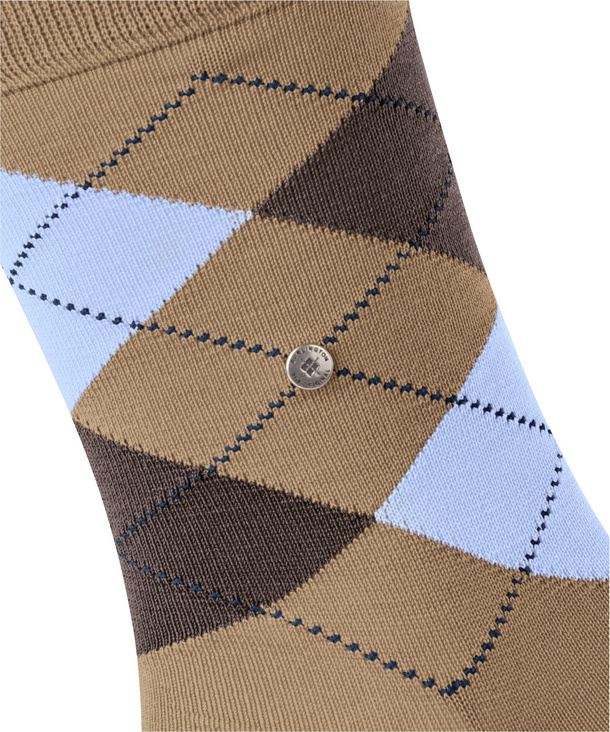 Chaussettes Pour Hommes Burlington Manchester Argyle En Coton Beige - Neuves Avec étiquettes