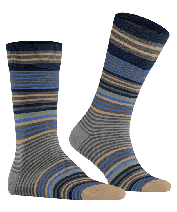 Burlington SIGNATURE STRIPE - Calze - royal blue/blu reale