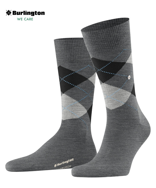 Burlington Uomo Edinburgh Calzini Lunghi Traspiranti Termoregolanti Quotidianit One Size Fits All 123136