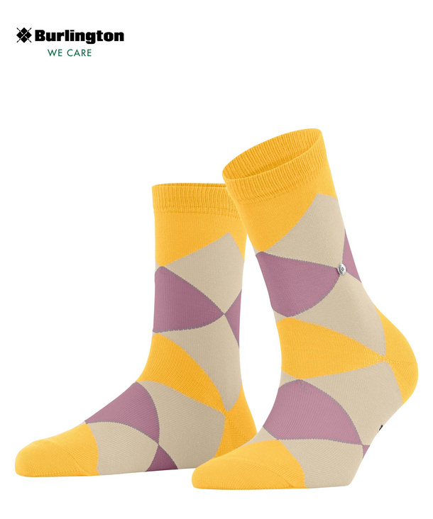 Burlington Damen Sunrise Socken - UV-aktiv Baumwolle Gemustert 1 Paar