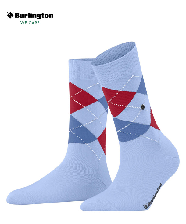 Burlington Damen Socken Argyle Design - Baumwolle Courtside Gemustert