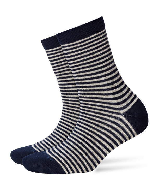 Image of Burlington Ladywell Ringlet Women Socks, -, Blue, Stripes, Cotton
