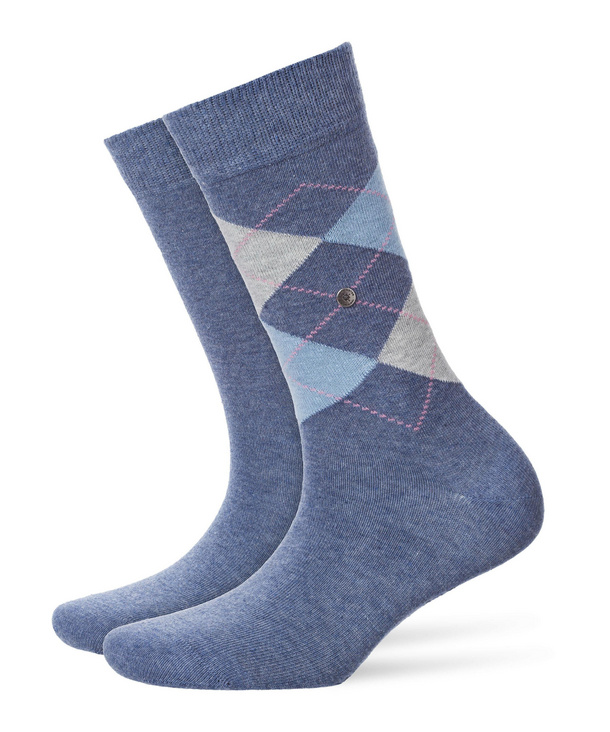 Image of Burlington Everyday -Pack Women Socks, -, Blue, Argyle, Cotton