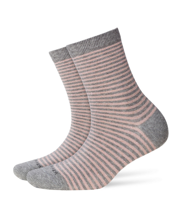 Image of Burlington Ladywell Ringlet Women Socks, -, Grey, Stripes, Cotton