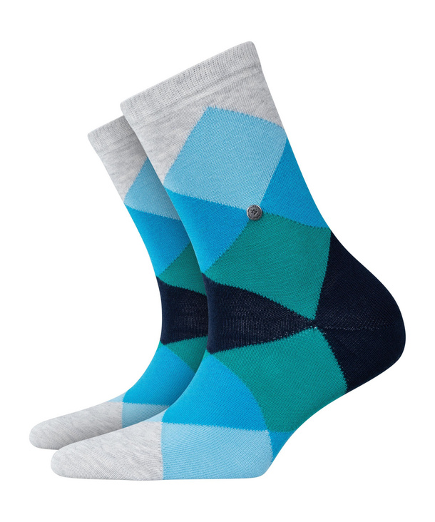 Image of Burlington Bonnie Women Socks, -, Grey, Diamonds, Cotton