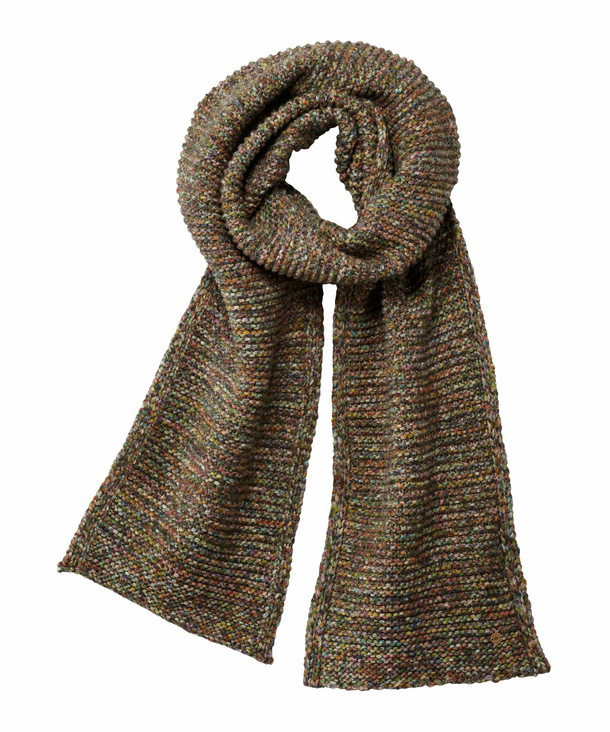 Image of Burlington Scarf, Men, ONESIZE, Green, Block colour, Virgin Wool