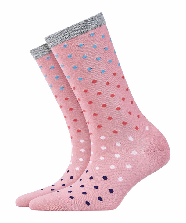 Image of Burlington Dotty Women Socks, -, Rose, Dots, Cotton