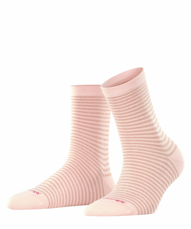 Image of Burlington Ladywell Ringlet Women Socks, -, Pink, Stripes, Cotton