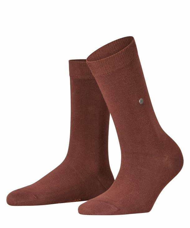 Image of Burlington Lady Women Socks, -, Brown, Block colour, Cotton