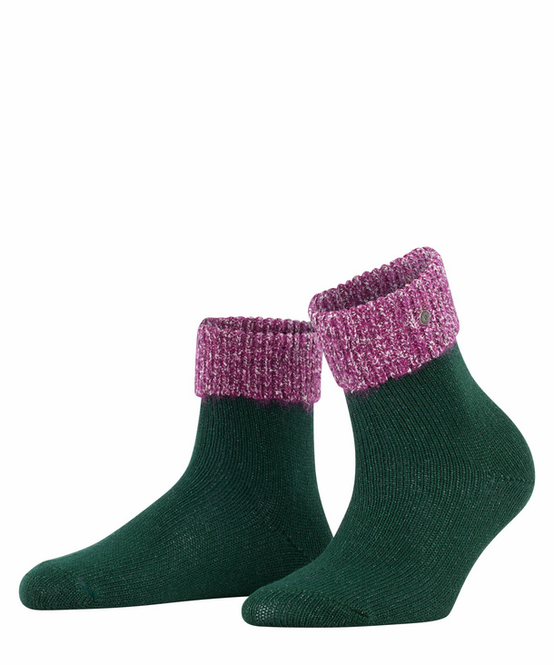 Image of Burlington Glitter Women Socks, -, Green, Block colour, Cotton