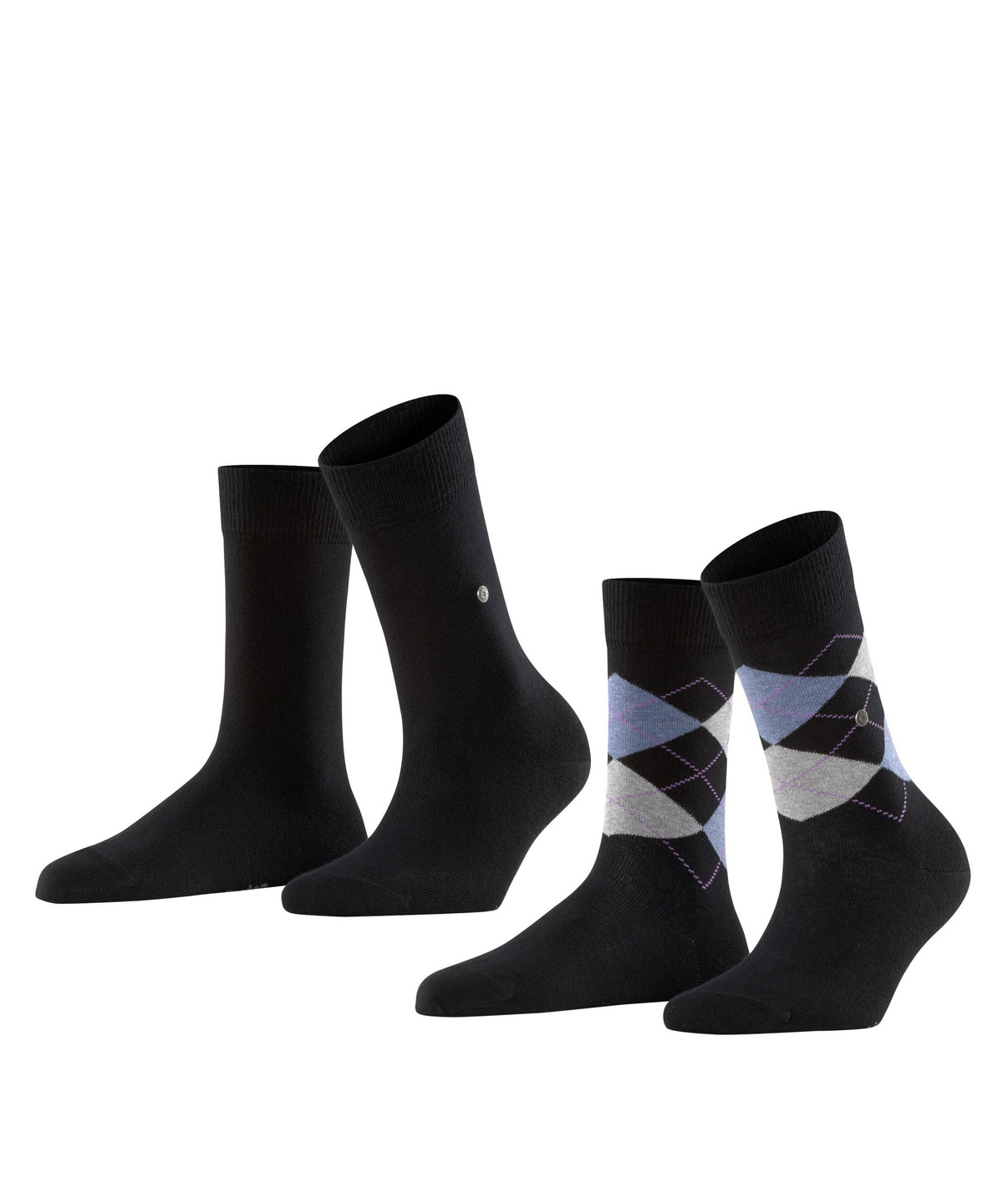 Burlington BURLINGTON calza donna 22044 EVERYDAY MIX 2-PACK 79% cotone 20% poliamide  36-41 