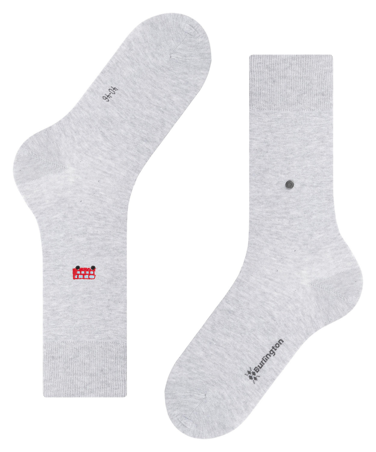Chaussettes Femmes Burlington Phone Booth - Motif Cabine Téléphone Et Losanges, Coton Biologique