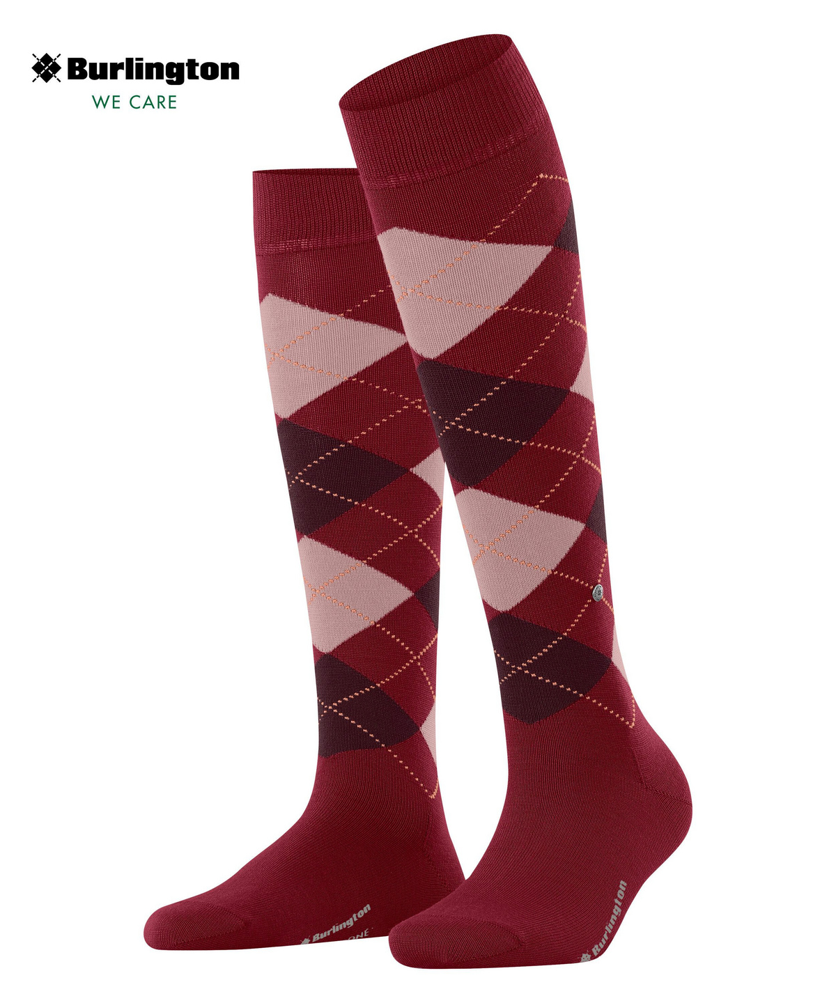 Burlington Women's Marylebone Knee High Socks – Dark Navy/Grey/Blue, 75% Wool, 25% Polyamide, One Size Fits Most