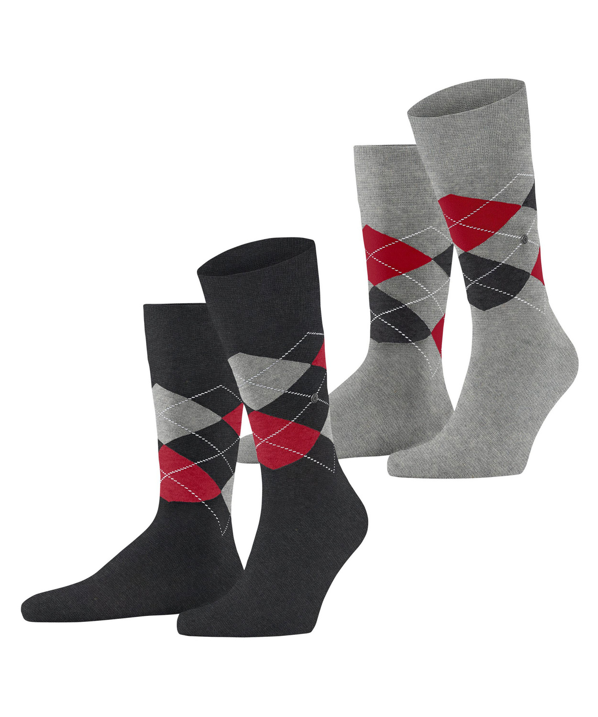 Chaussettes Homme Burlington King Argyle Coton Marine - Lot Neuf étiqueté