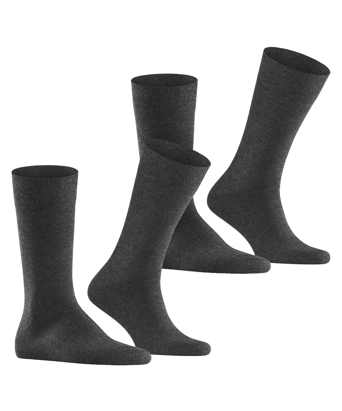 Burlington Everyday 2-Pack, Calzini fantasmini Uomo, Cotone, Verde (Dark Jade 7248), 39-40 pacco da 2