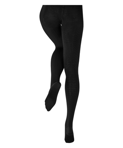Burlington Dames Panty Elegant Essence W Ti katoen gedessineerd 1 paar, Zwart Black 3000, 44-46
