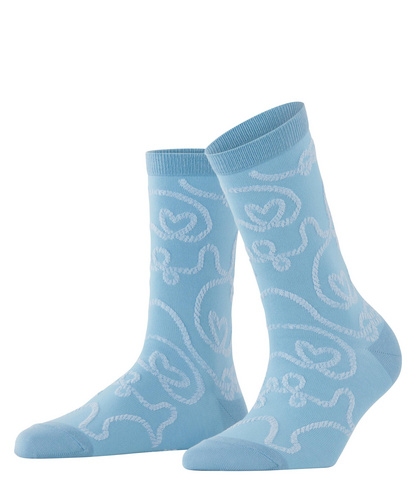 Burlington Chaussettes Femme Coton Opaque Côtelées - Fibre Artificielle - Look Tendance British Classique