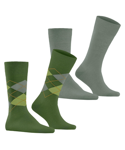 Burlington - Everyday Argyle Mix 2-Pack Herren Socken - Socken 1