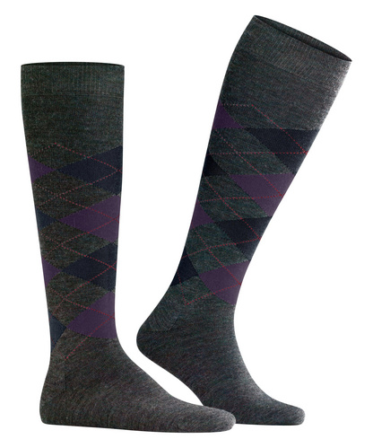 Burlington - Melange Edinburgh Men Knee-high socks - Knee high Socks 1