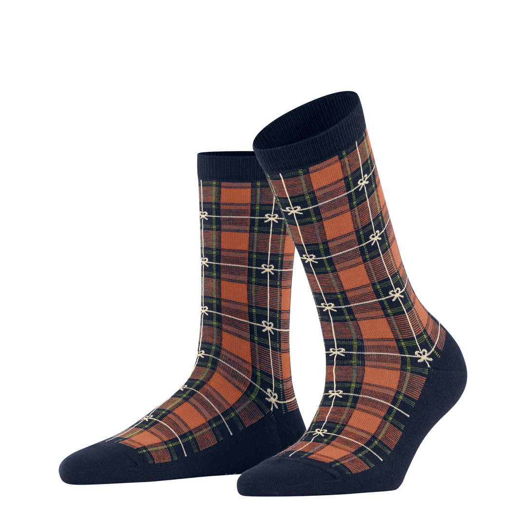 Burlington X-Mas Tartan Dames Sokken